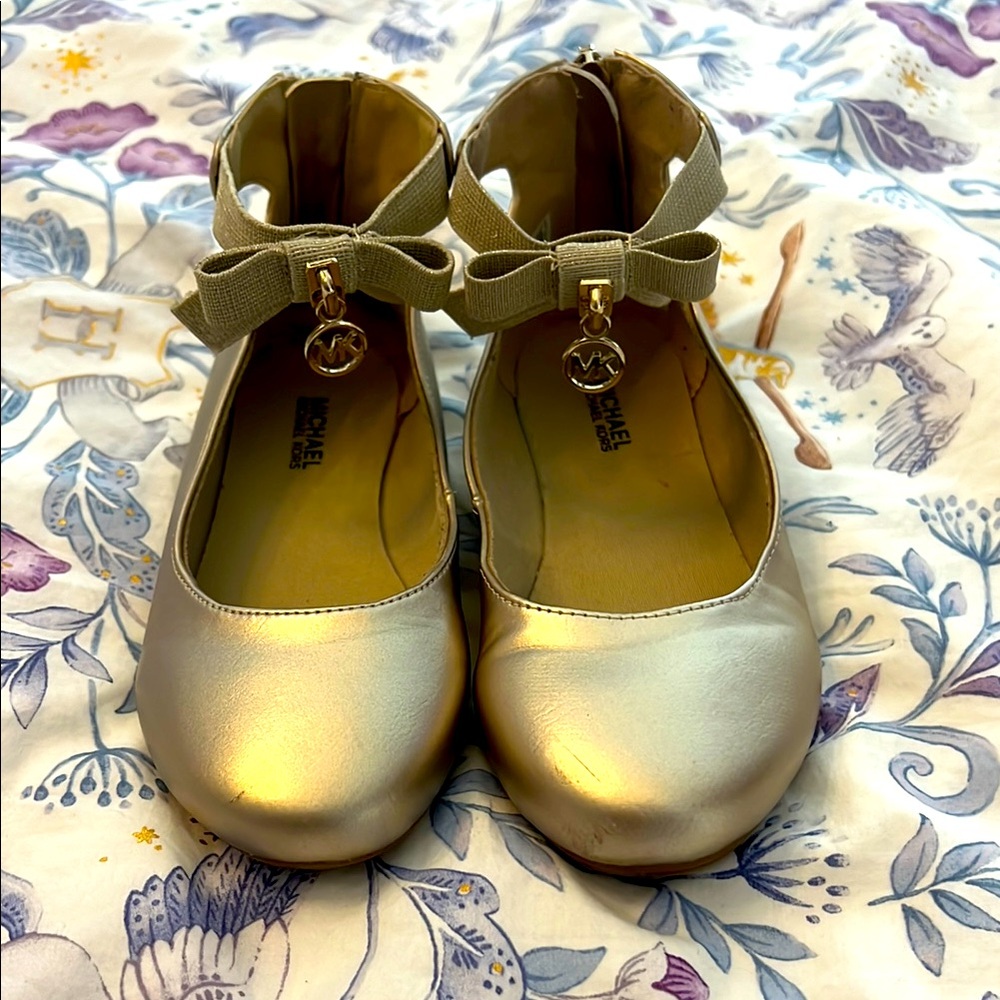 Michael Kors Gold Ballet Flats